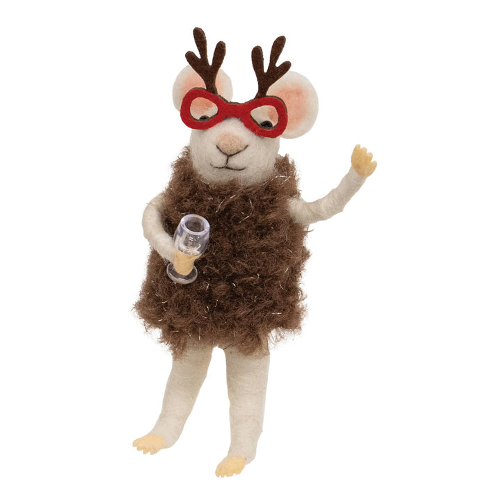 Reindeer Glasses Mouse Ornament