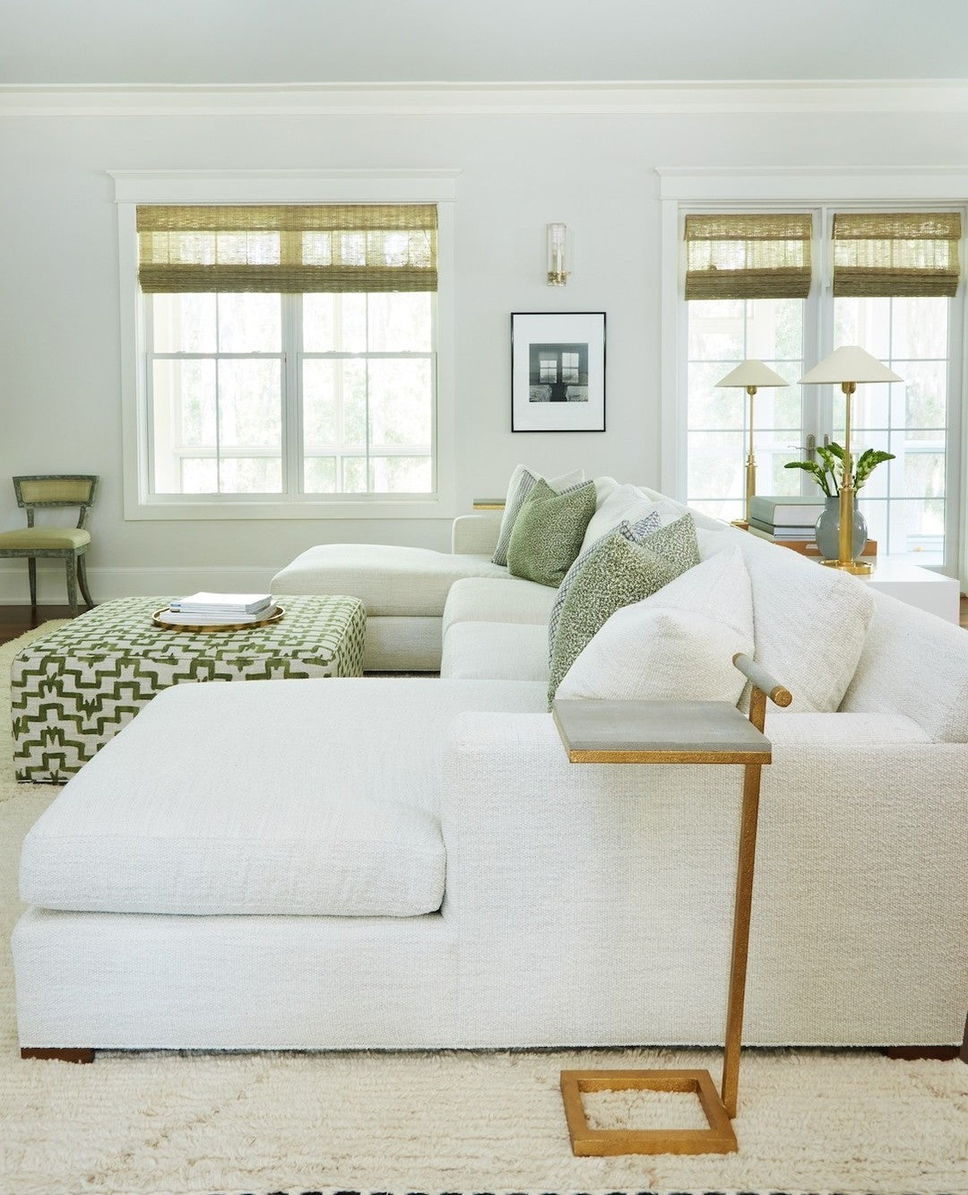 Powder Blue Accent Table