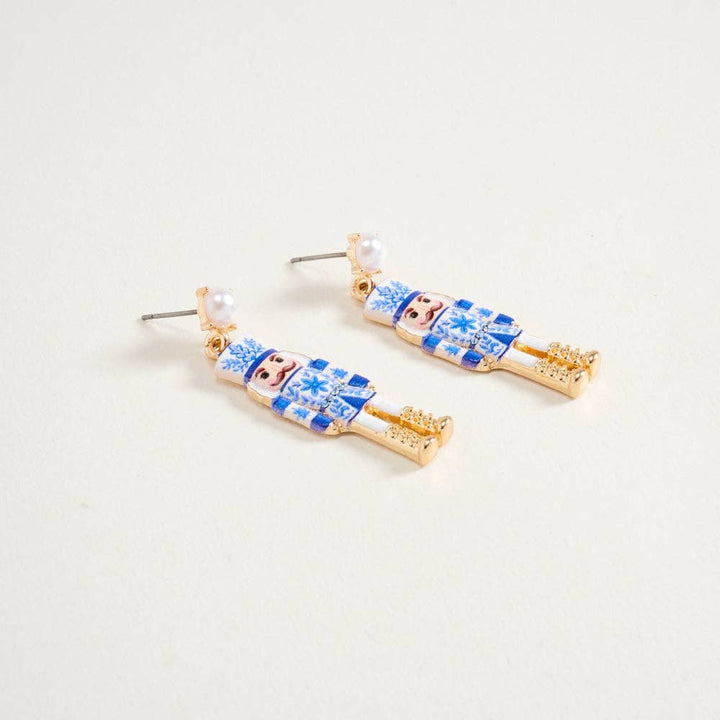 Blue Nutcracker Earrings