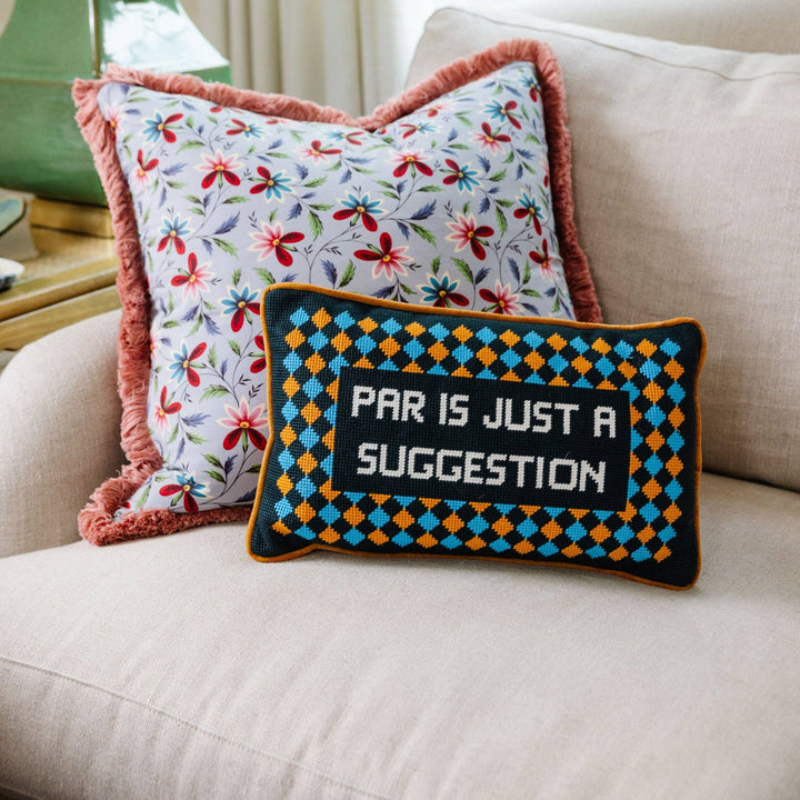 Par Needlepoint Pillow