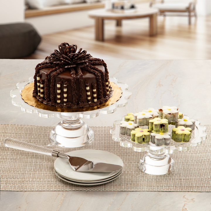 Coco Clear Acrylic Pedestal Server LG