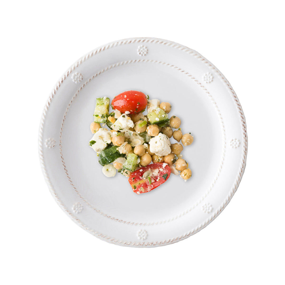 Berry &amp; Thread Melamine Dessert/Salad Plate-Whitewash-Set of 4