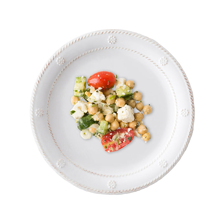 Berry &amp; Thread Melamine Dessert/Salad Plate-Whitewash-Set of 4