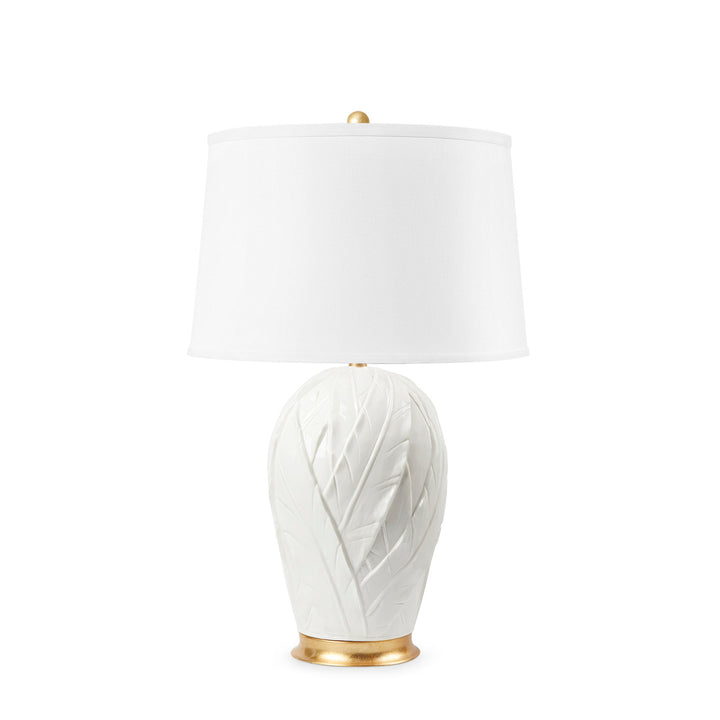 Tobacco Leaf Lamp with 17 Inch Shade