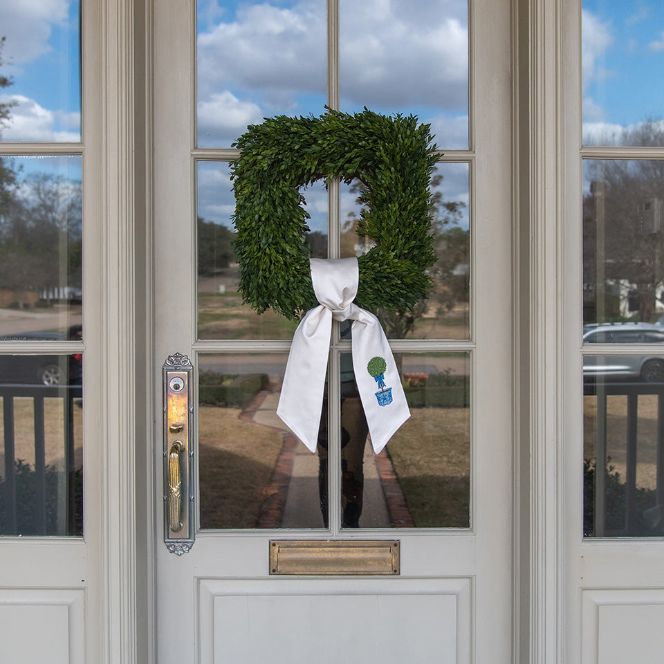 Topiary Wreath Sash-Long