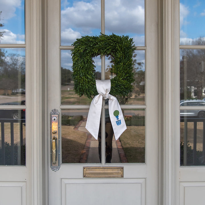 Topiary Wreath Sash-Long