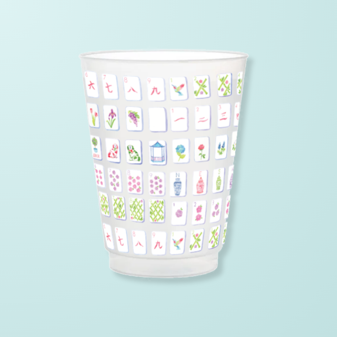 Frosted Cup-Set of 8-Mahjong