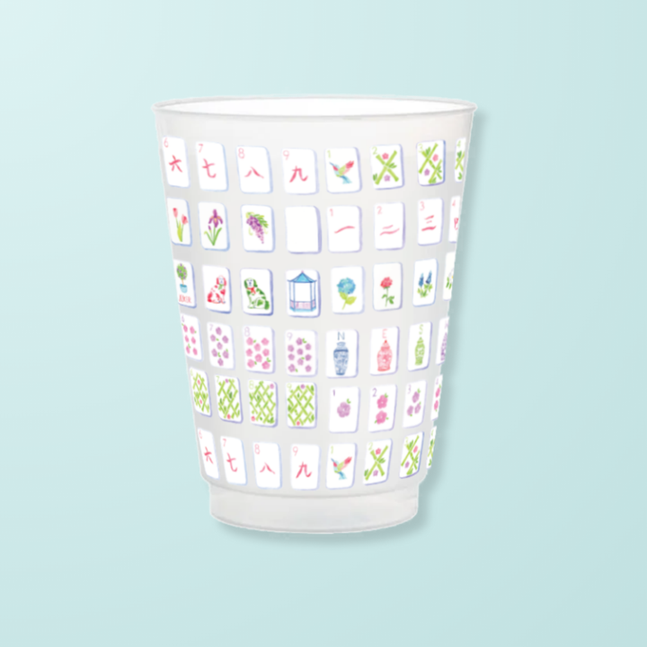 Frosted Cup-Set of 8-Mahjong