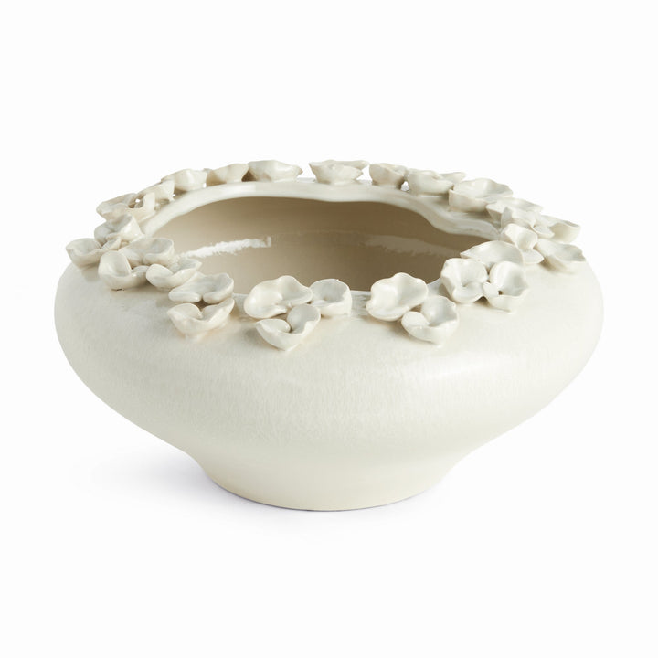 White Petite Fleur Decorative Bowl