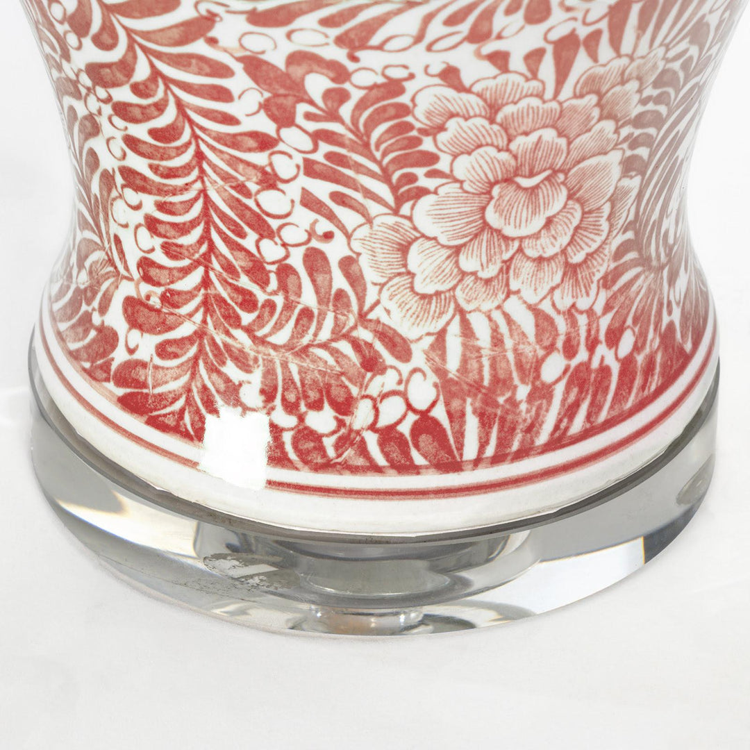 Faye Ceramic Table Lamp Red
