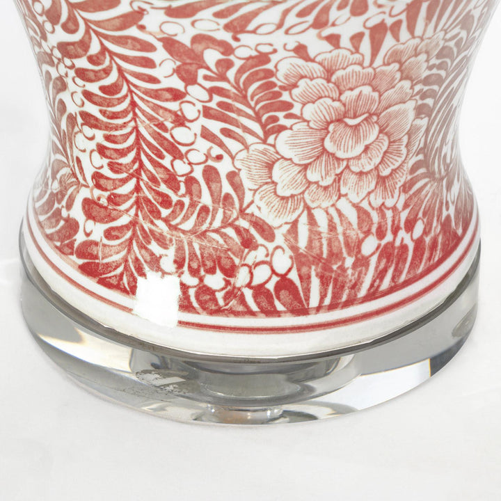 Faye Ceramic Table Lamp Red