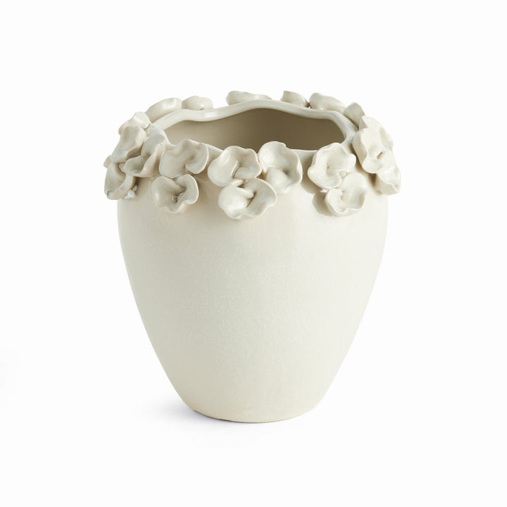White Petite Fleur Tall Vase