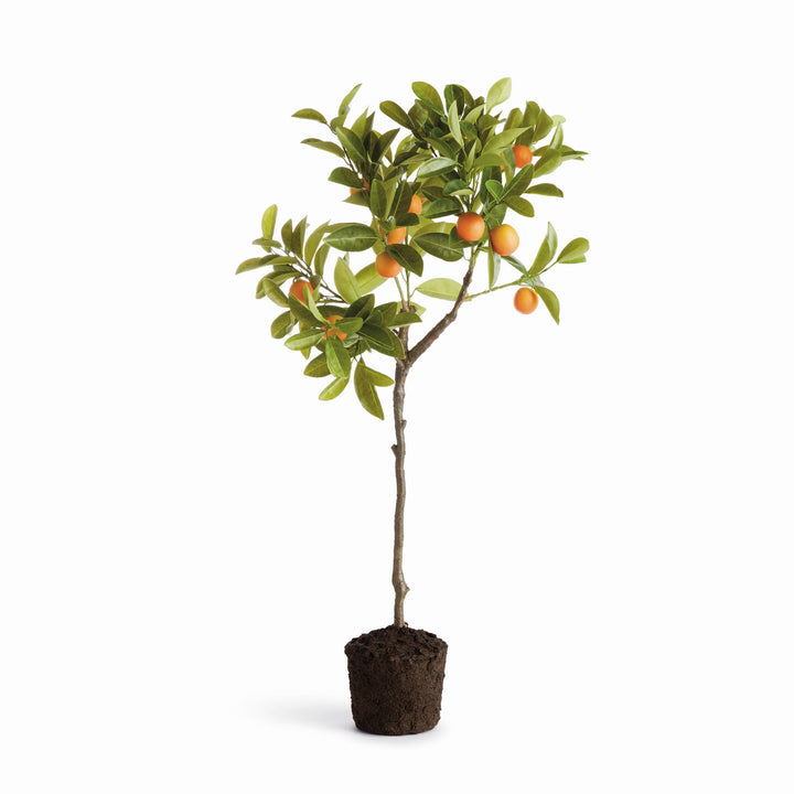 33" Faux Kumquat Tree Drop-In
