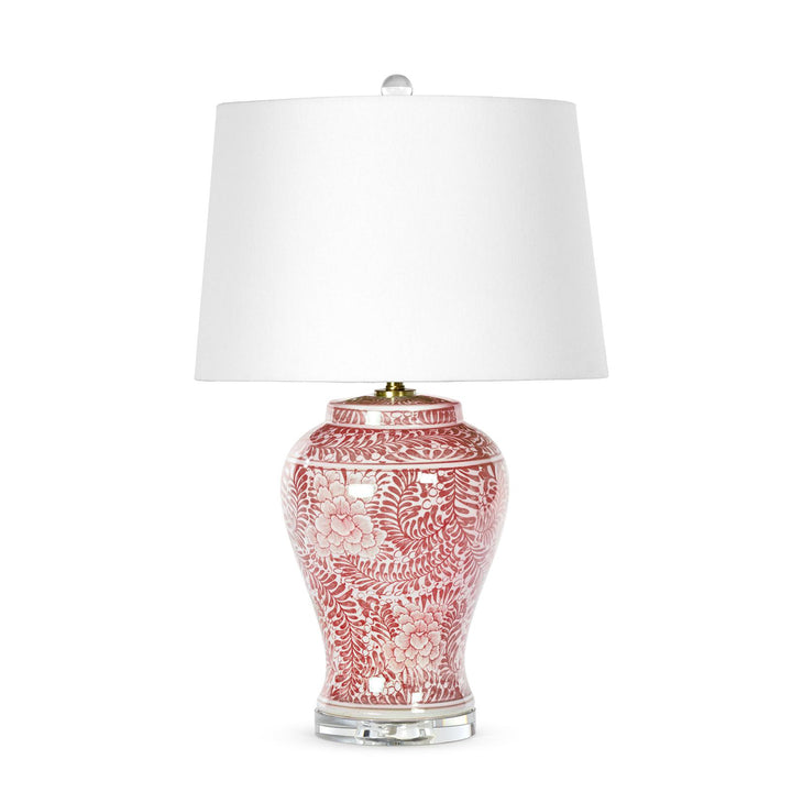 Faye Ceramic Table Lamp Red
