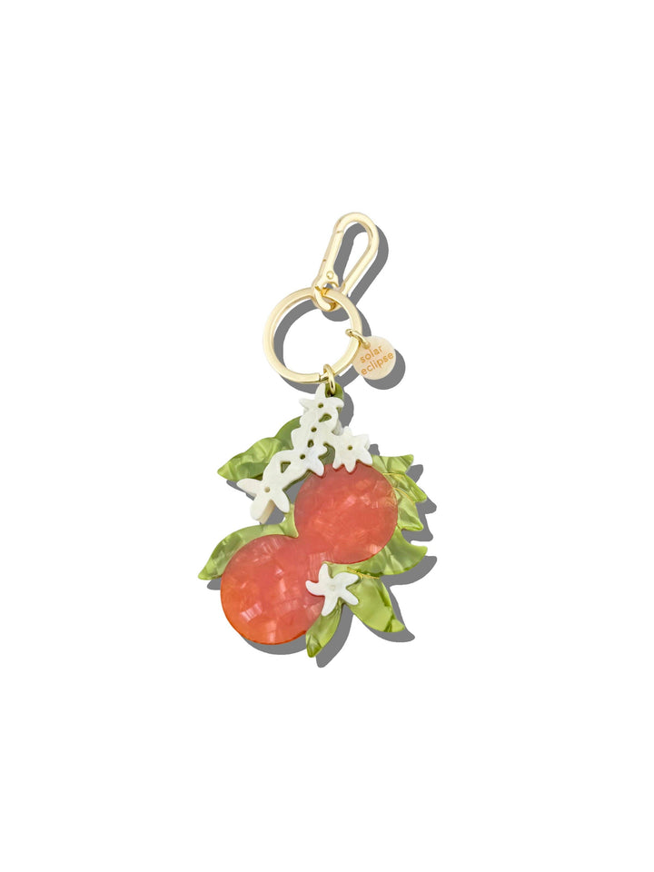 Orange Blossom Bag Charm + Keychain
