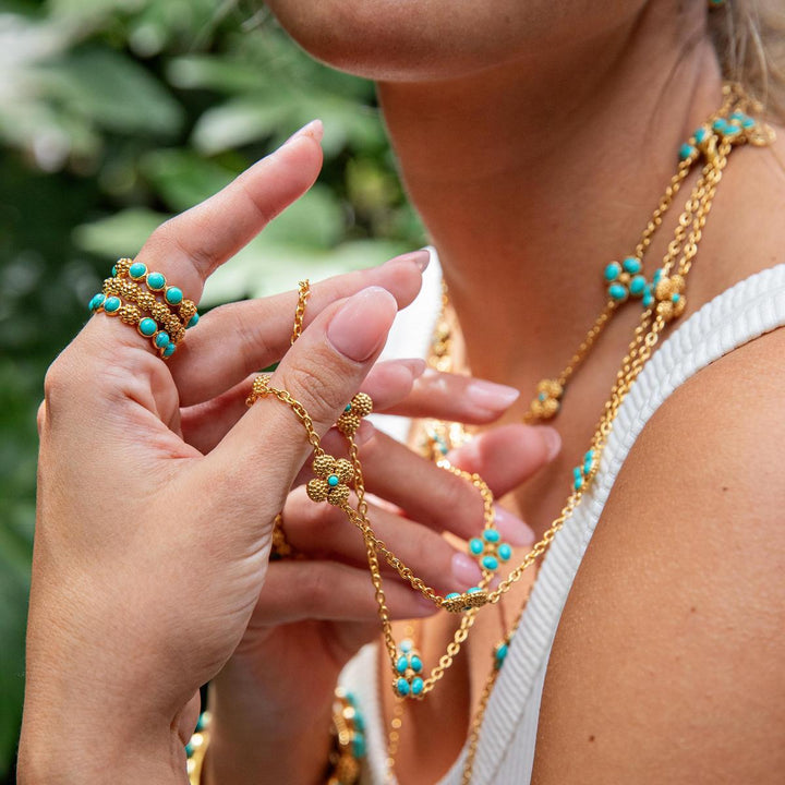 Berry Gem Turquoise Ring -  8