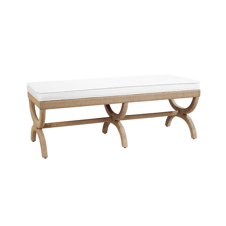 Rope Wrapped Leg Bench
