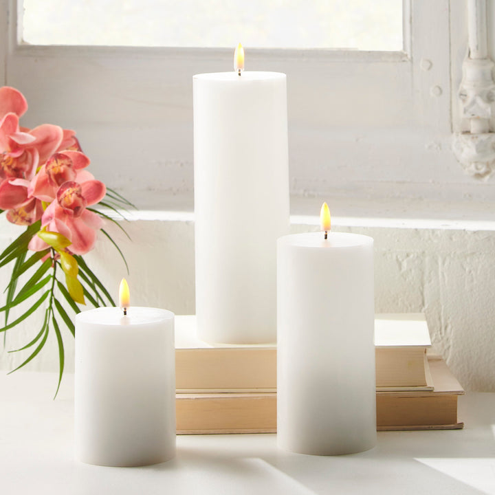 White Pillar Candle