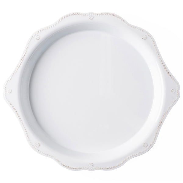 Berry &amp; Thread Whitewash Melamine 17" Round Platter