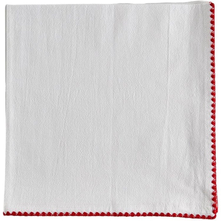 Embroidered Edge Napkin Set of 4