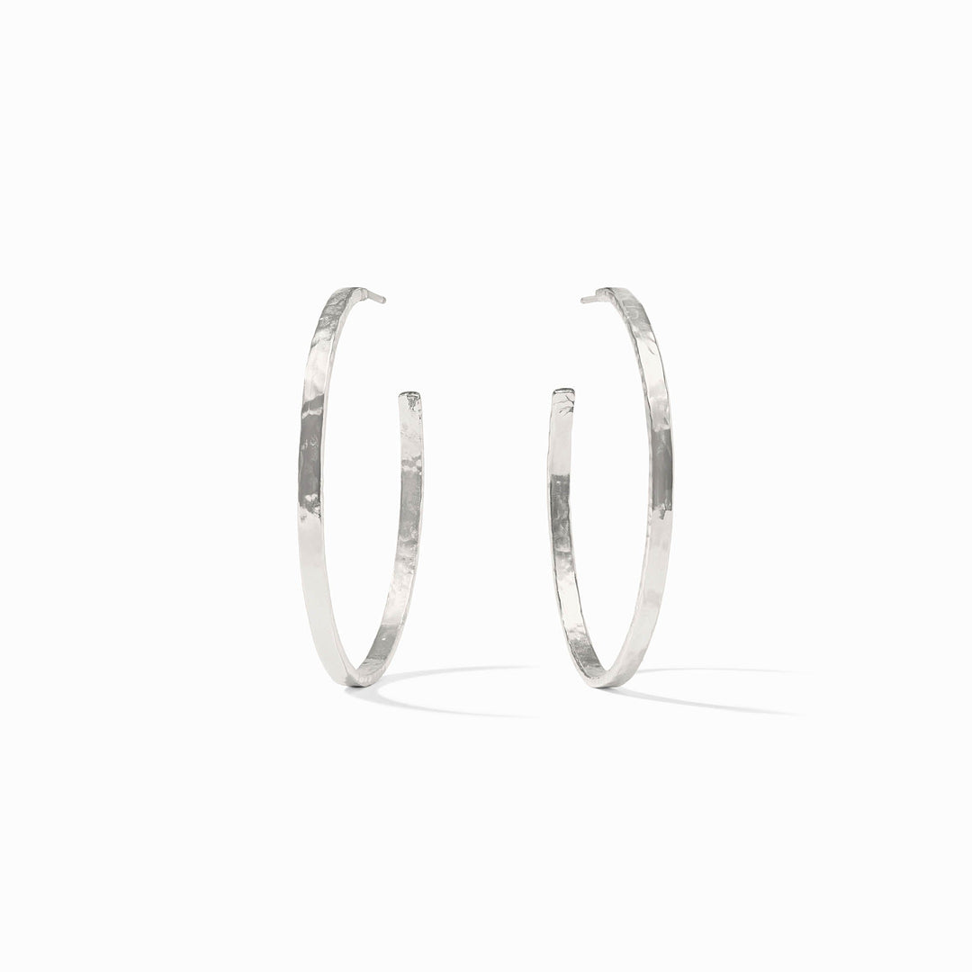 Crescent Hoop - Silver Large