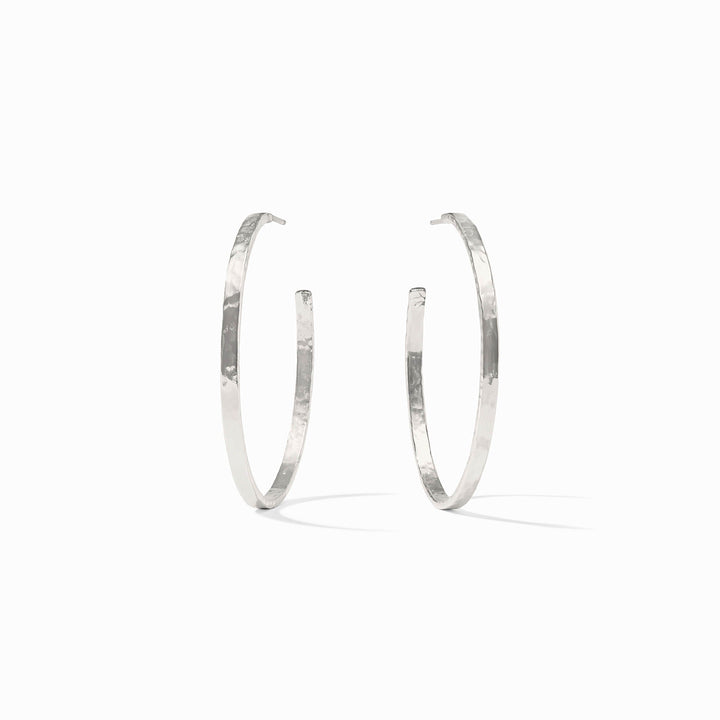 Crescent Hoop - Silver Large