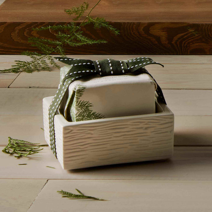 Frasier Fir Bar Soap &amp; Dish Set