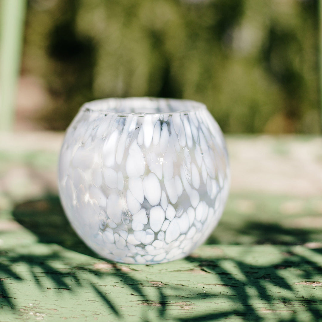 Nuvola Round Bud Vase White