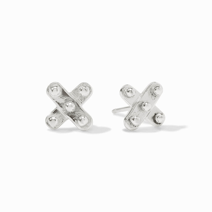 SoHo Demi X Stud Silver