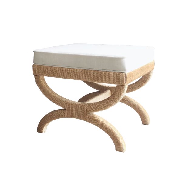 Rope Wrapped Ottoman