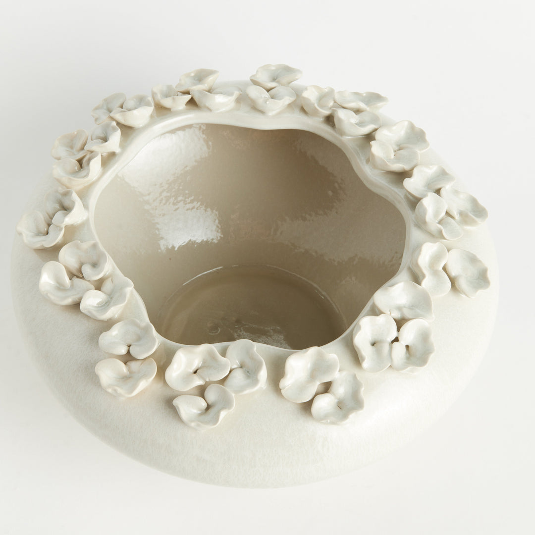 White Petite Fleur Decorative Bowl