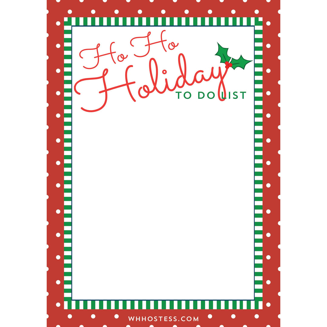 Ho Ho Holiday To Do List Sticky Notes
