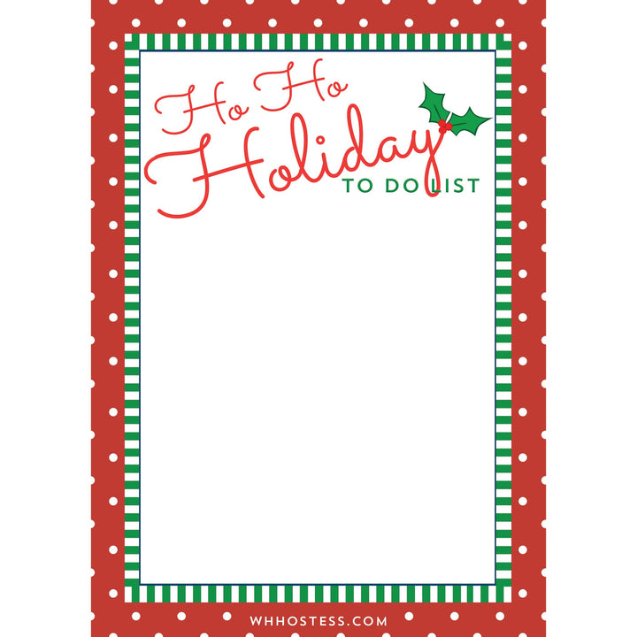 Ho Ho Holiday To Do List Sticky Notes