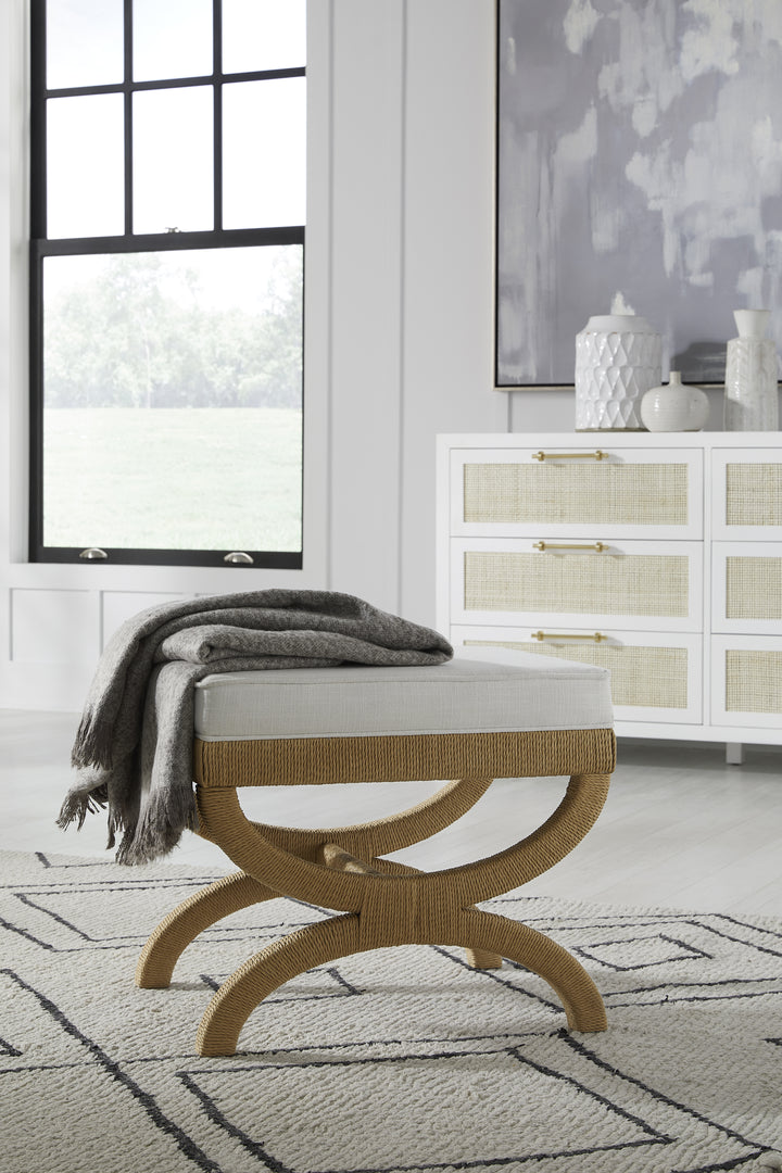 Rope Wrapped Ottoman
