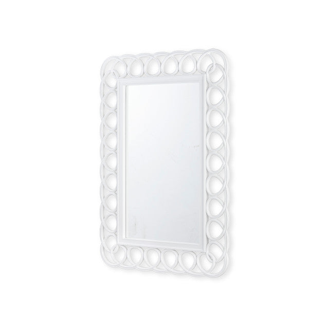 White Loop Mirror
