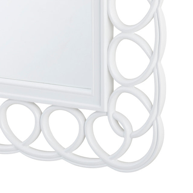 White Loop Mirror