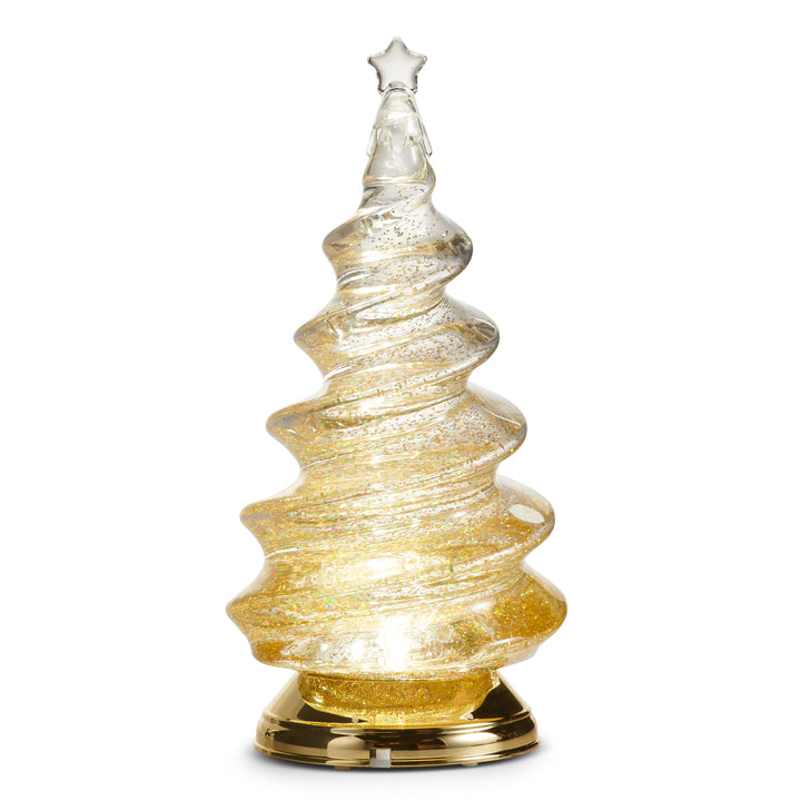 Lighted Spiral Swirling Glitter Tree