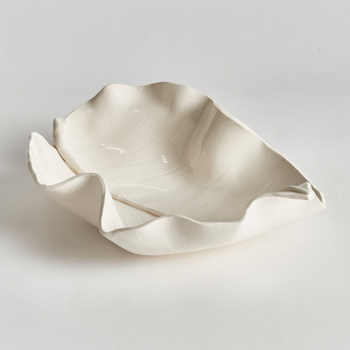 Moricento Leaf Sculpture White Small
