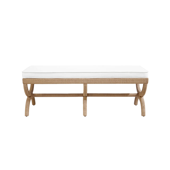 Rope Wrapped Leg Bench