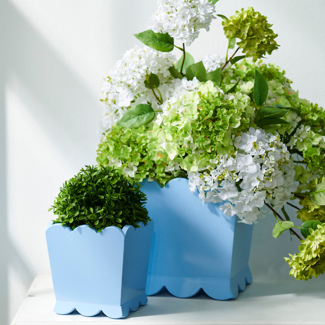 Square Scalloped Planter