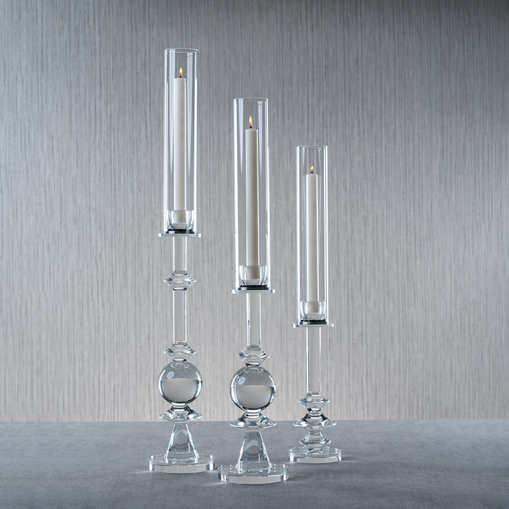 Valentina Crystal Candle Holder Small- Pair