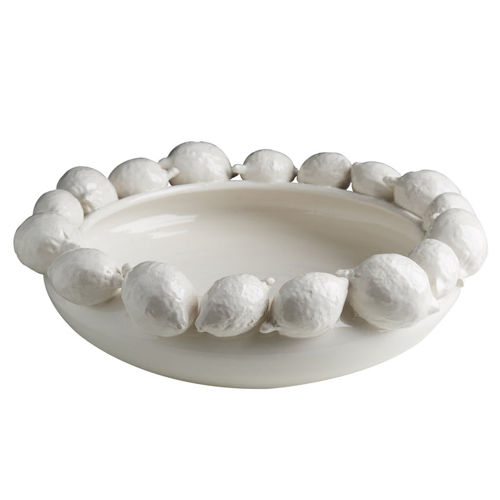 White Ceramic Lemon Bowl