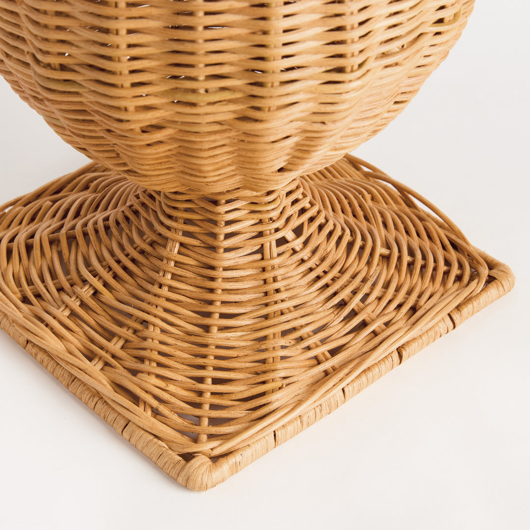 Chesapeake Rattan Footed Narrow Urn