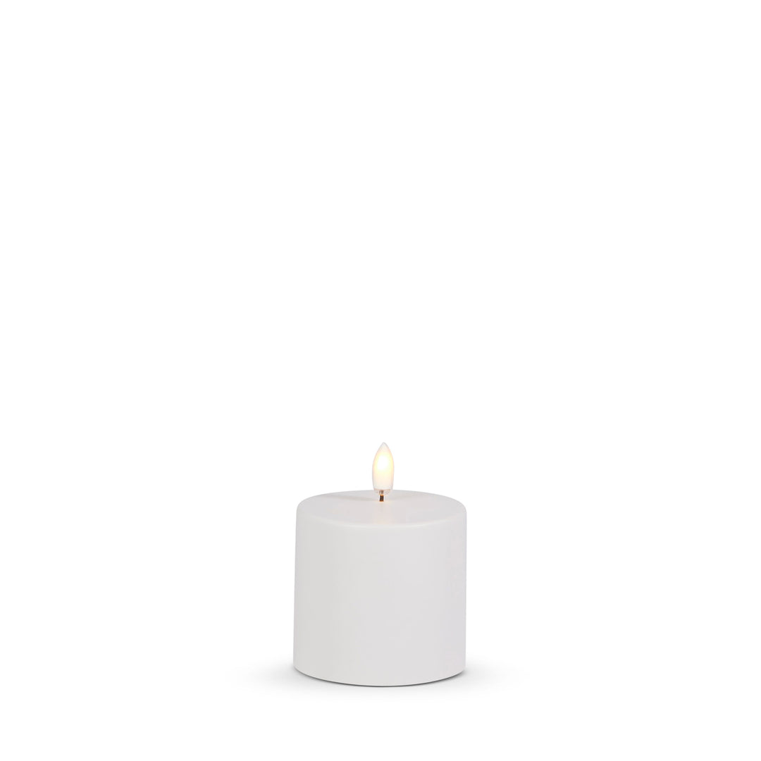 Outdoor White Pillar Candle