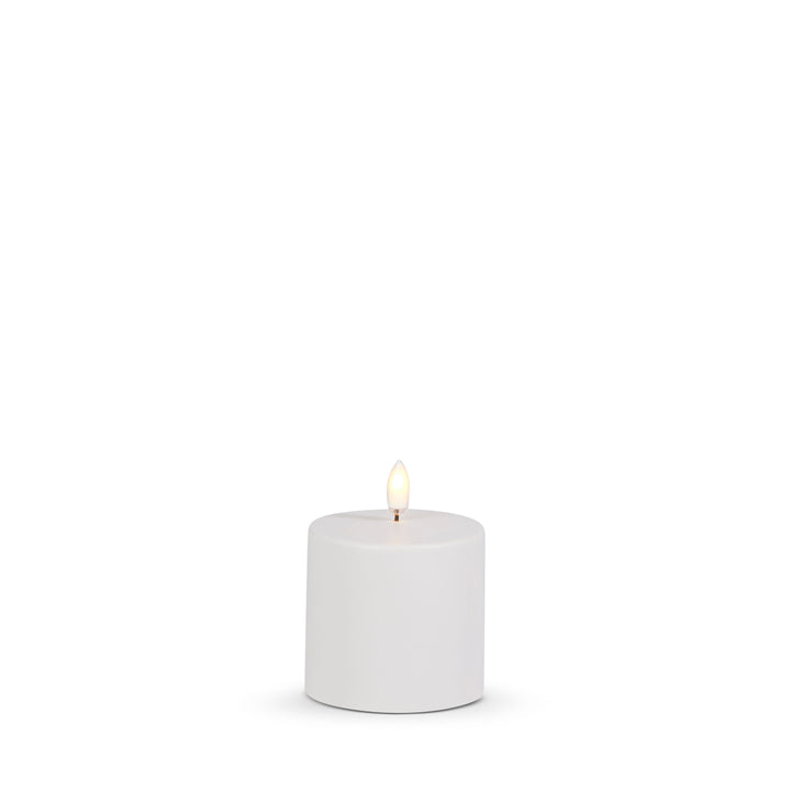 Outdoor White Pillar Candle