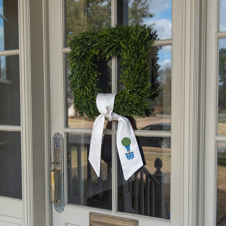 Topiary Wreath Sash-Long
