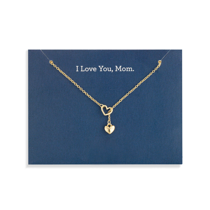 Love You Mom Heart Necklace