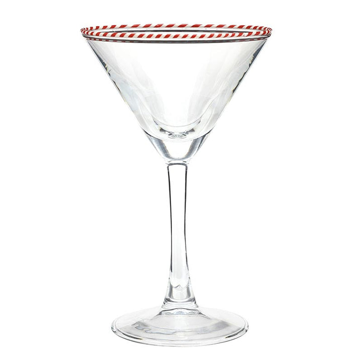 Peppermint Twist Martini-Red-Set of 2