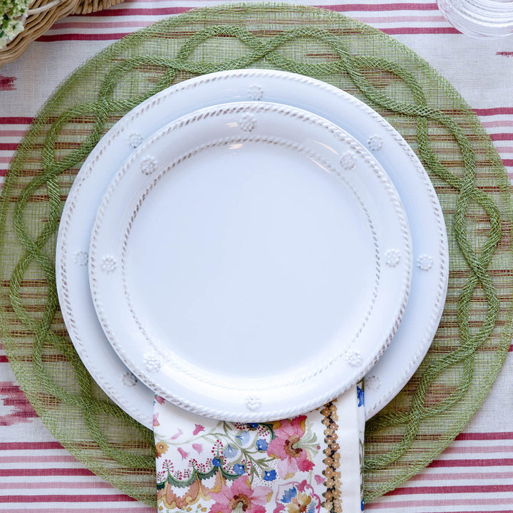 Berry &amp; Thread Melamine Dessert/Salad Plate-Whitewash-Set of 4