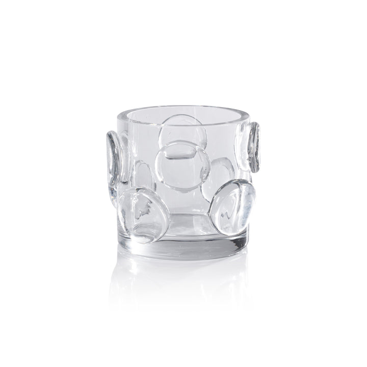 Celeste Hurricane Glass Dot Pair